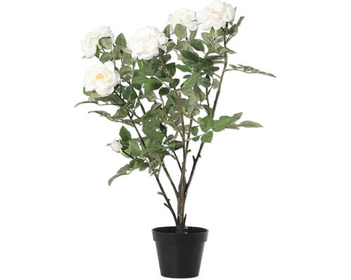 Plante artificielle rosier en pot