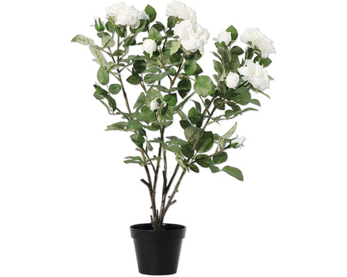 Rose artificielle en pot