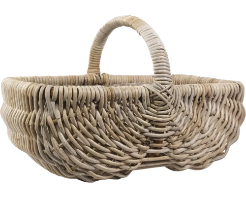 Panier en matériau tressé avec poignée
