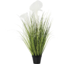 Plante artificielle décorative avec plumes en pot