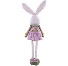 Poupée décorative lapin avec robe et longues oreilles