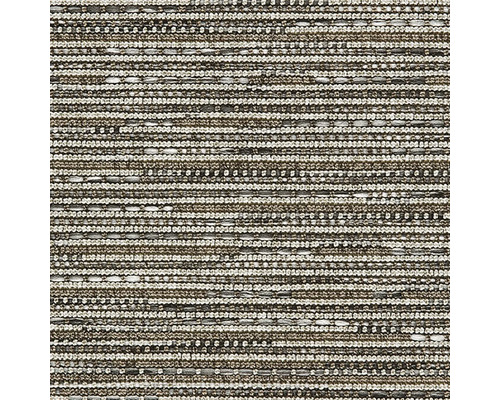 Moquette à poils ras Outsider African Mambo anthracite FB71 largeur 400 cm (au mètre) Gros plan d'un tapis avec un motif à rayures horizontales