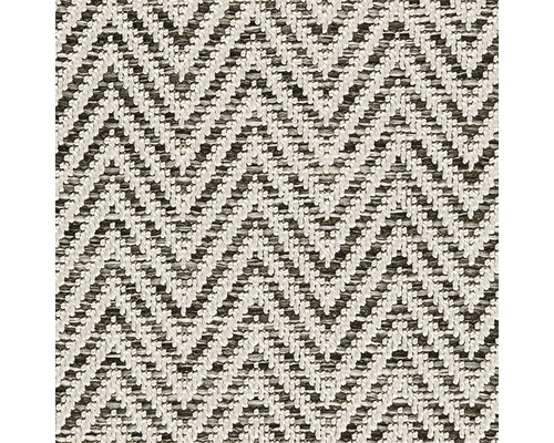 Moquette à poils ras Outsider African Joy gris FB12 largeur 400 cm (au mètre) Textile avec motif en zigzag