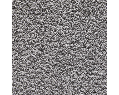 Moquette Shaggy Softness argent FB90 largeur 400 cm (au mètre) Gros plan d'un tapis gris