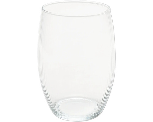 Klares, geripptes Glas