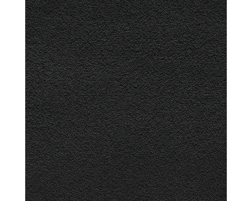 Moquette Shaggy Venezia noir FB98 largeur 400 cm (au mètre) Texture à fine structure de surface