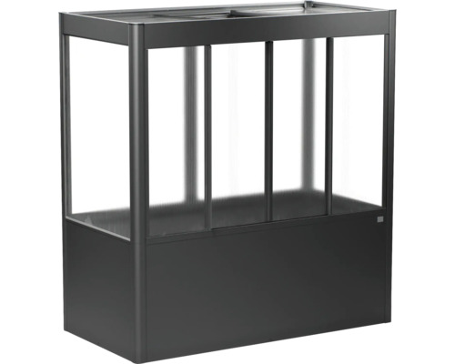 Pflanzenaufzuchtbeet mit transparenten Wänden zur Aufzucht von Pflanzen