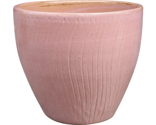 Pflanzgefäß aus Keramik mit gerillter Oberfläche