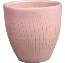 Blumentopf aus Keramik mit gerillter Oberfläche