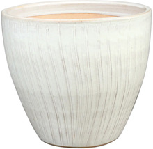 Pflanztopf aus Keramik mit vertikalem Rillenmuster