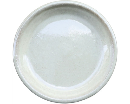 Untersetzer Keramik Ø 22 cm H 3,7 cm weiss Keramikteller, rund