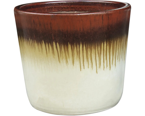 Pot de fleurs en céramique avec dégradé de couleurs