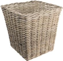 Panier carré en matériau tressé