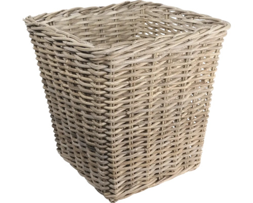 Panier carré en matériau tressé