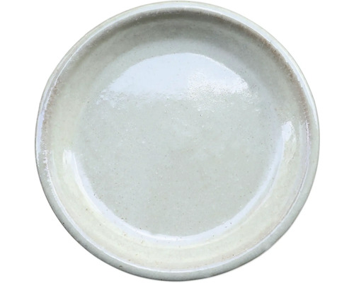 Untersetzer Keramik Ø 22 cm H 3,7 cm weiss Keramikteller