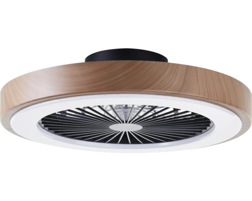 Deckenventilator mit Beleuchtung Slimline Ø 49 cm 20 W Deckenventilator mit Holzoptik