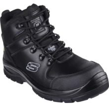 Chaussure de sécurité montante à lacets Skechers noire avec embout de protection