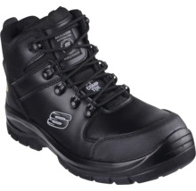 Chaussure de sécurité Skechers noire avec lacets et embout renforcé