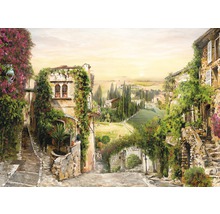 Tableau sur toile Village méditerranéen 84x116 cm