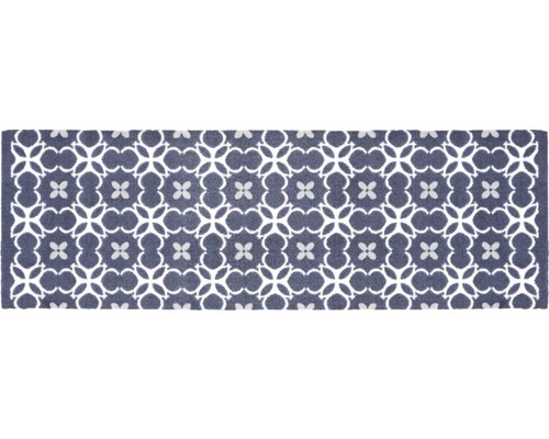Schmutzfangläufer Ksour Kachel dunkelblau 50x150 cm