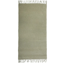 Rechteckiger Teppich mit Fransen