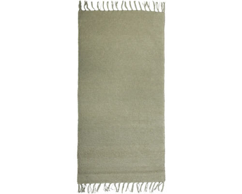 Rechteckiger Teppich mit Fransen