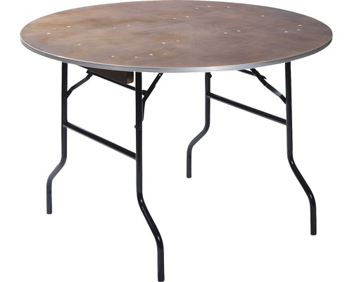 Table de salle à manger VEBA bois Ø 122 cm marron