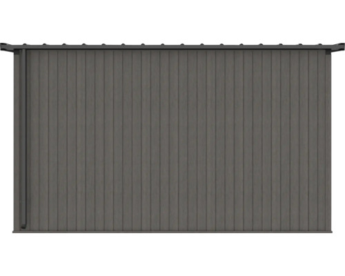 Porte coulissante extérieure en bois gris