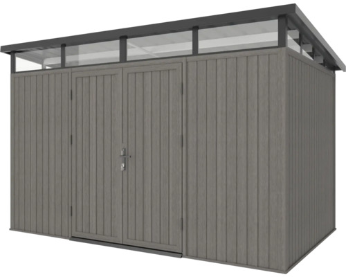 Armoire de jardin avec porte double et lanterneau