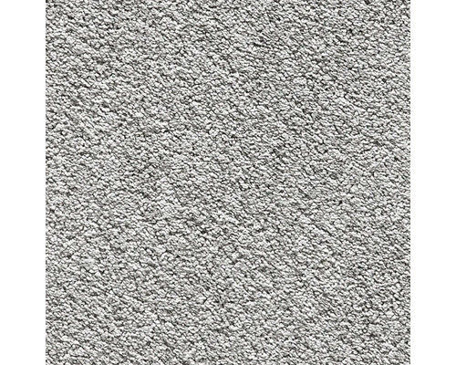 Moquette Shaggy Romantica caillou FB95 400 cm de large (au mètre) Gros plan d'un tapis gris.