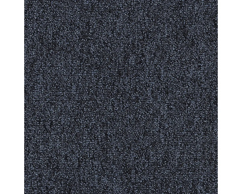 Moquette bouclée E-Blitz bleu foncé FB78 largeur 400 cm (au mètre) Gros plan d'un tapis bleu foncé