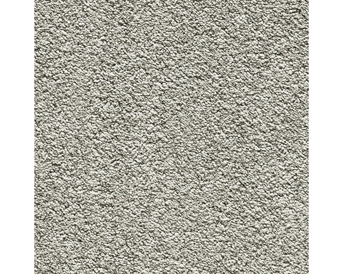 Moquette Shaggy Romantica gris moyen FB192 largeur 400 cm (au mètre) Gros plan d'un tapis.