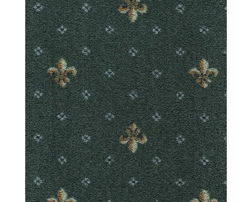 Moquette velours Locanda vert largeur 400 cm (au mètre) Tapis avec motif floral