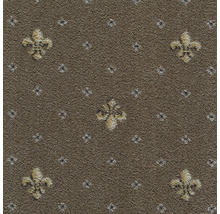 Vue détaillée d'un tapis à motif de lys