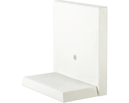 Pierre en L pierre d'angle béton apparent armé gris 100x12x105 cm profondeur = 60 cm Élément préfabriqué en béton pour le jardin en forme de L