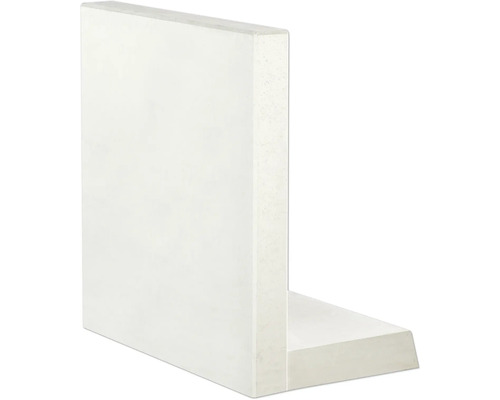 Angle en béton, forme en L