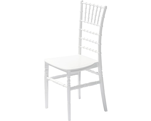 Chaise de mariage VEBA Tiffany plastique blanc