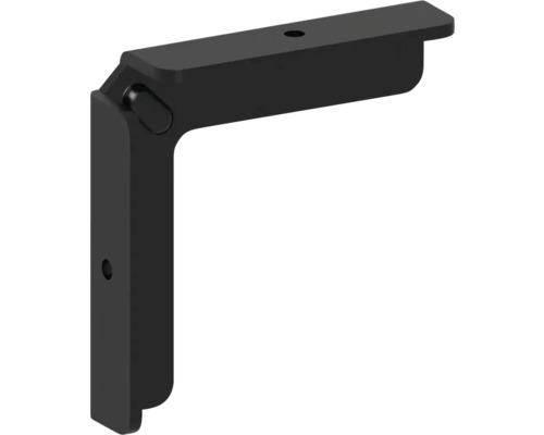 Startprofil/Endprofil Konsta Verto schwarz Eckwinkel mit Bohrungen für Befestigung