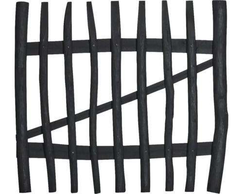 Portail simple pour clôture à lattes 100 x 90 cm anthracite Clôture en bois pour le jardin