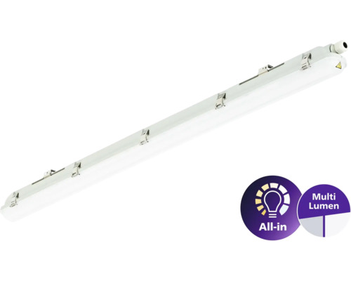 Luminaire pour pièce humide avec symbole tout-en-un et multi-lumen