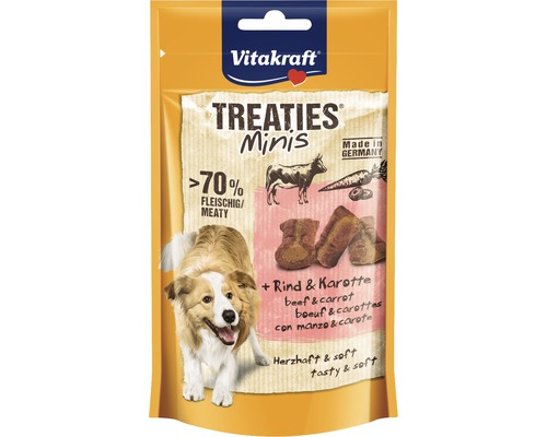 Friandise pour chiens Vitakraft Treaties® Minis + boeuf & carottes 48 g