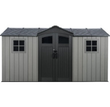 Abri de jardin avec double porte et fenêtres