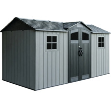 Abri de jardin en plastique avec double porte et fenêtres