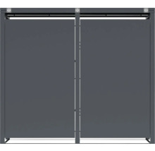 Porte coulissante opaque pour l'extérieur