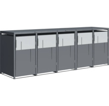 Box pour poubelles pour trois poubelles