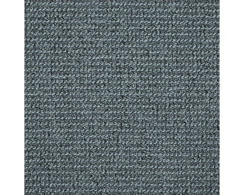 Moquette bouclée Tulsa bleu largeur 400 cm (au mètre) Gros plan d'un tapis gris