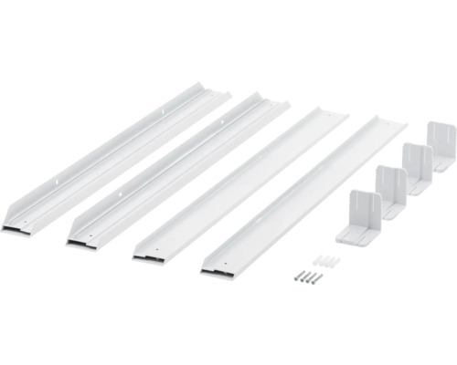 Set de supports d'étagère avec vis et chevilles