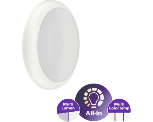 Applique murale LED blanche avec fonction Multi Lumen et Multi ColorTemp