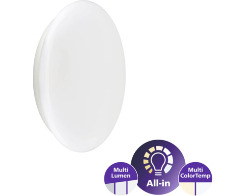Plafonnier ovale à LED avec fonction Multi Lumen et Multi Color Temp