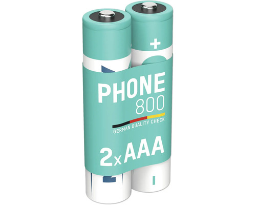 Zwei AAA Batterien